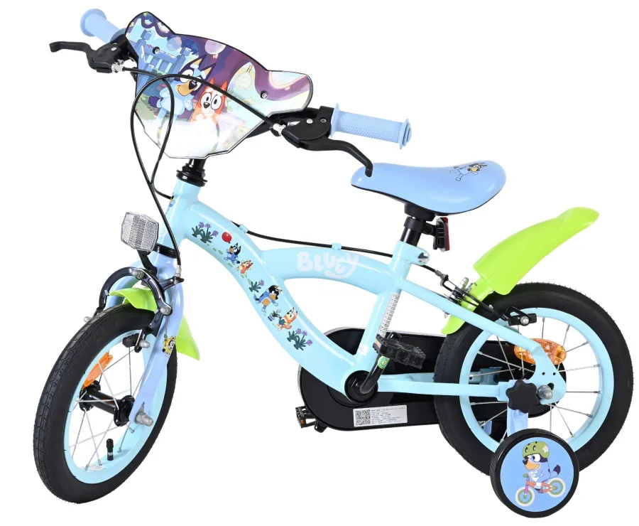 Bluey Kinderfiets 12 inch – Lichtblauw – Twee handremmen — foto 10