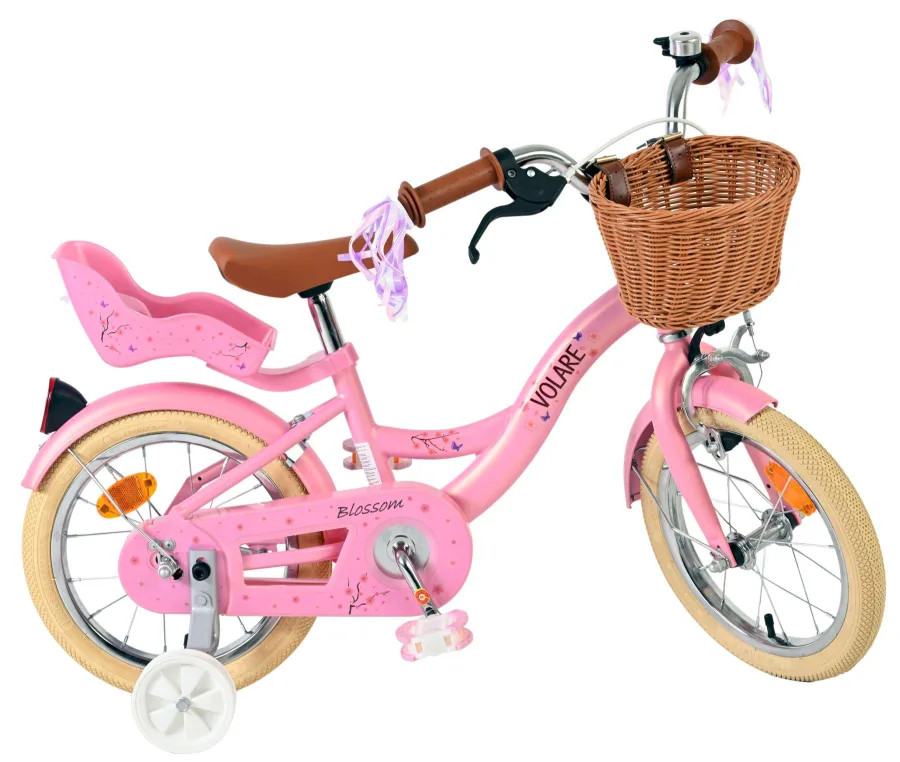 Volare Blossom Kinderfiets – Meisjes – 14 inch – Roze — foto 12