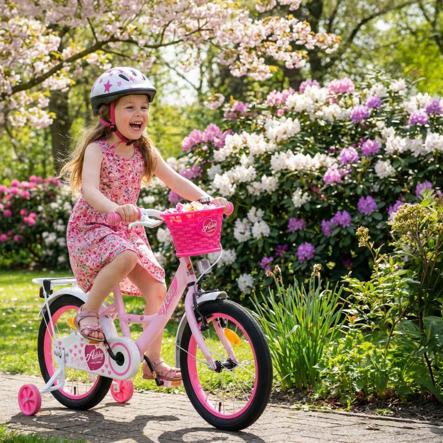 Volare Ashley Kinderfiets – Meisjes – 16 inch – Roze/Rood — foto 15