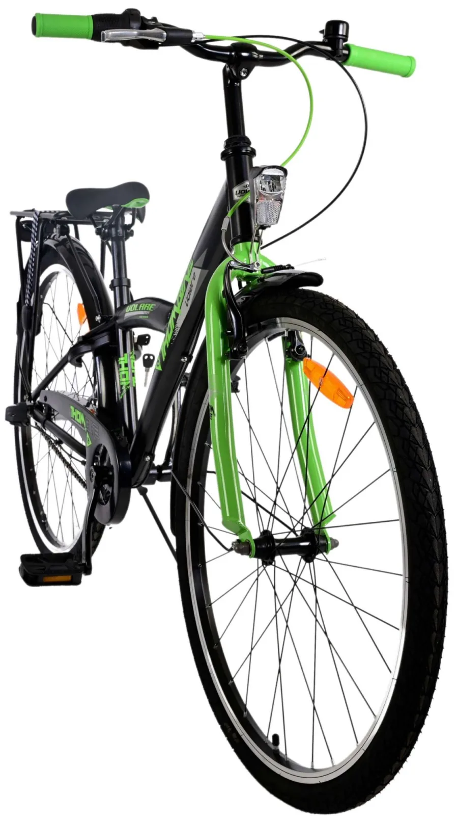 Volare Thombike Kinderfiets – Jongens – 26 inch – Zwart Groen – 3 versnellingen — foto 11