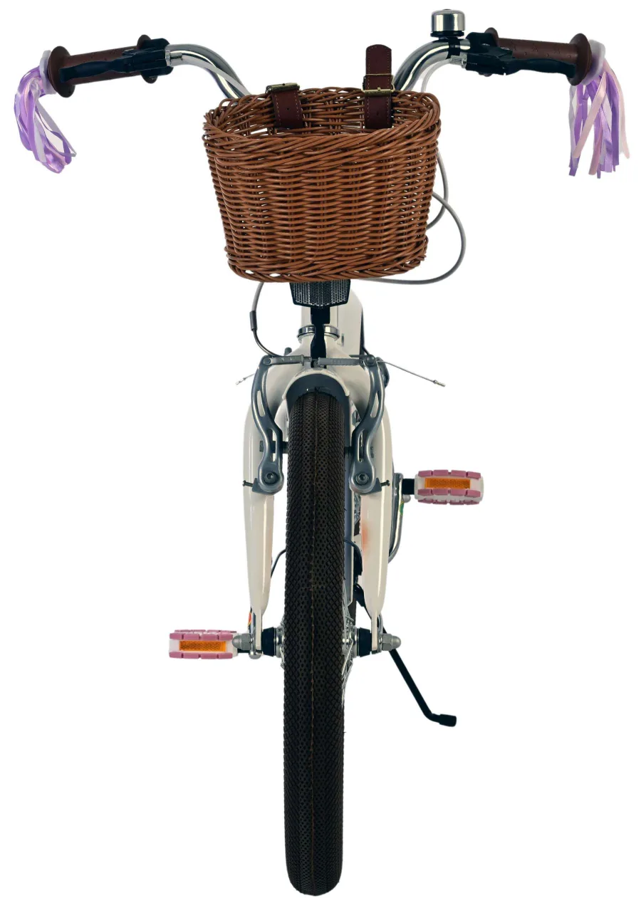 Volare Blossom Kinderfiets – Meisjes – 18 inch – Wit – Twee handremmen — foto 9