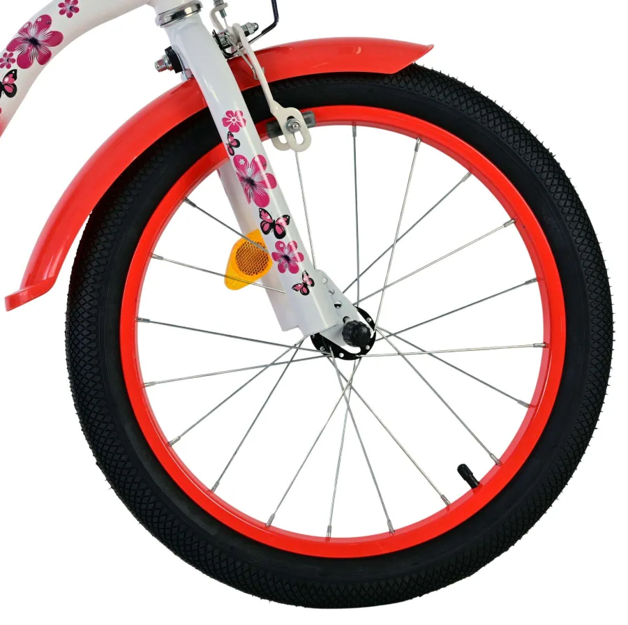 Volare Lovely Kinderfiets – Meisjes – 18 inch – Rood Wit — foto 3