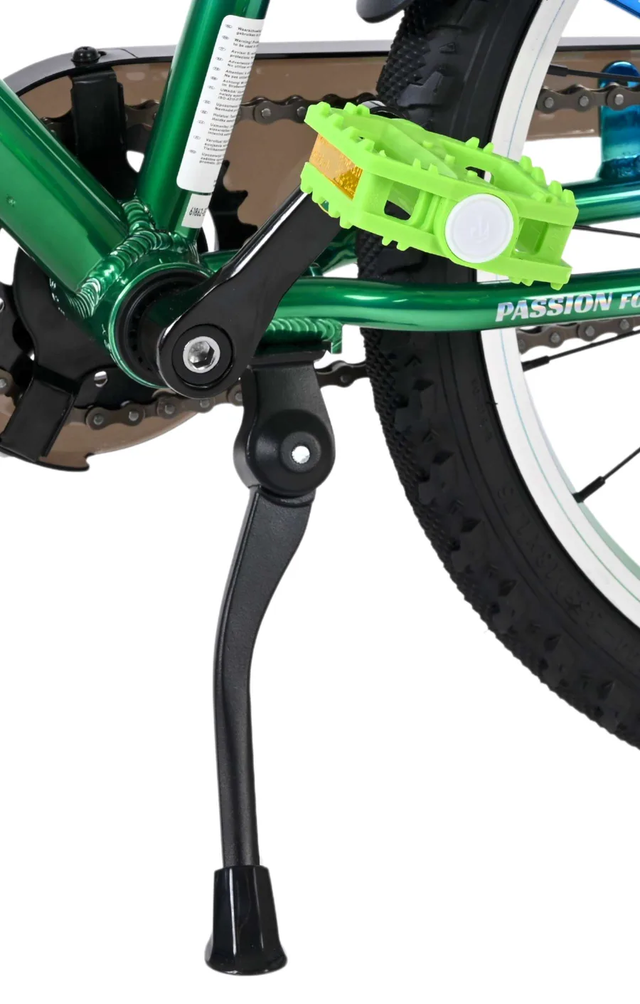 Volare Chrome Kinderfiets - Jongens - 18 inch - Blauw Groen- Twee handremmen — foto 10
