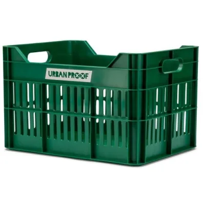 Gerecyclede Fietskrat Urban Proof Click 30 Liter Retro Groen