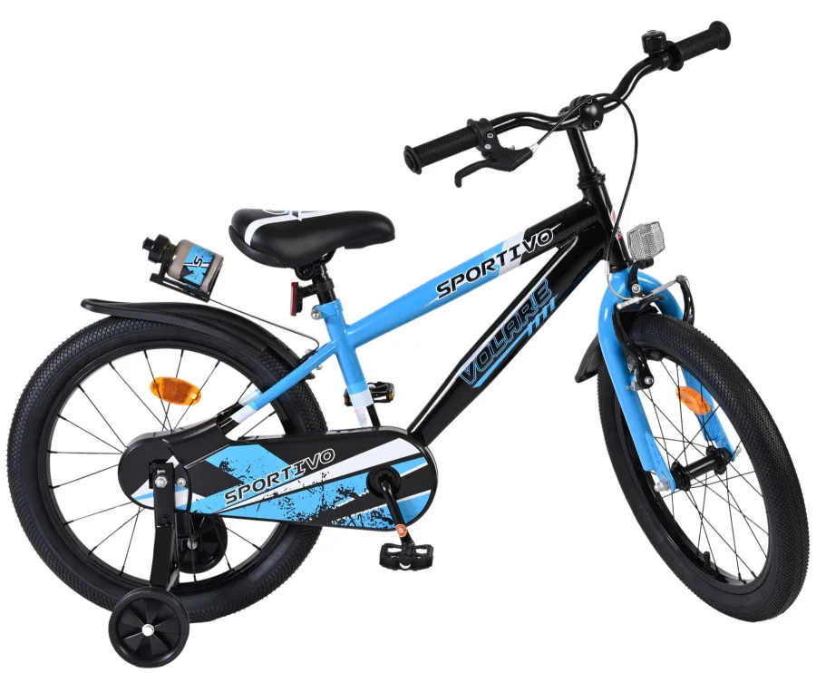 Volare Sportivo Kinderfiets – Jongens – 18 inch – Blauw Zwart — foto 12