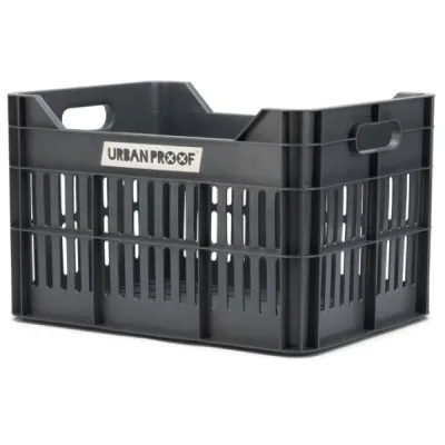 Gerecyclede Fietskrat Urban Proof Click 30 Liter As grijs