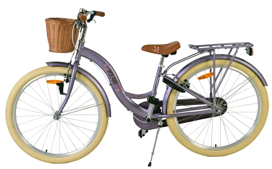 Volare Blossom Kinderfiets - Meisjes - 26 inch - Paars - Twee handremmen — foto 8
