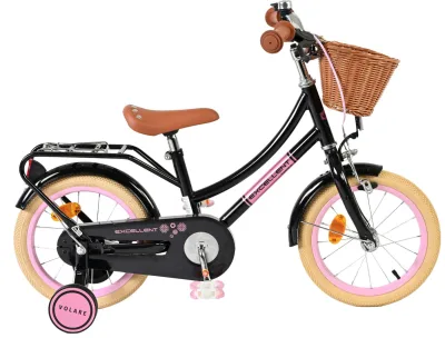 Volare Excellent Children's bike – Girls – 14 inch – Black