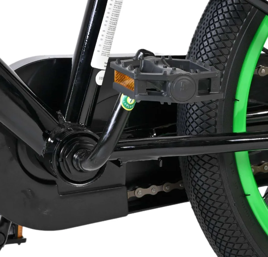Volare Strike Kinderfiets – Jongens – 16 inch – Zwart Groen – Twee Handremmen — foto 10