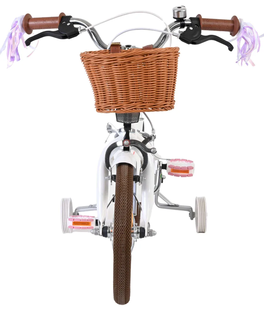 Volare Blossom Kinderfiets – Meisjes – 14 inch – Wit – Twee Handremmen — foto 8