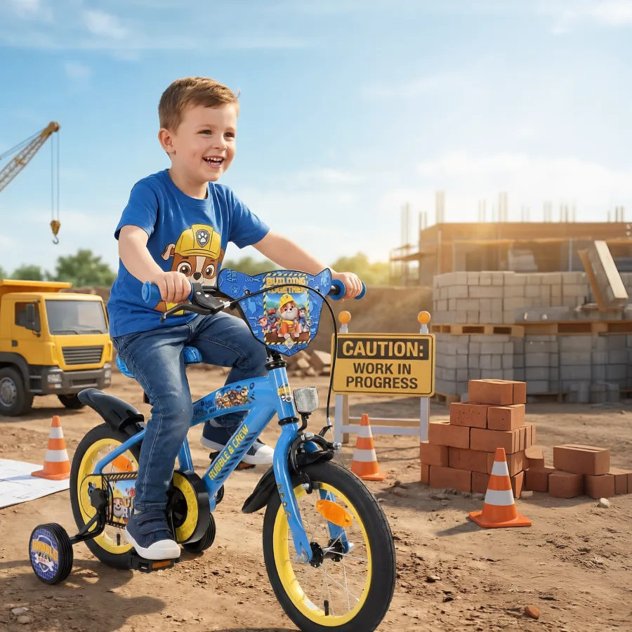 Paw Patrol -Rubble & Crew – Kinderfiets – Jongens – 12 inch – Blauw — foto 15