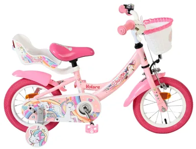 Volare Unicorn Children's bike – Girls – 12 inch – Pink