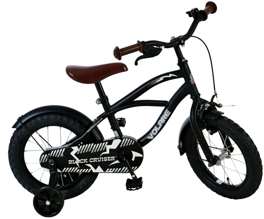 Volare Black Cruiser Kinderfiets – Jongens – 14 inch – Zwart – 95% afgemonteerd — foto 4