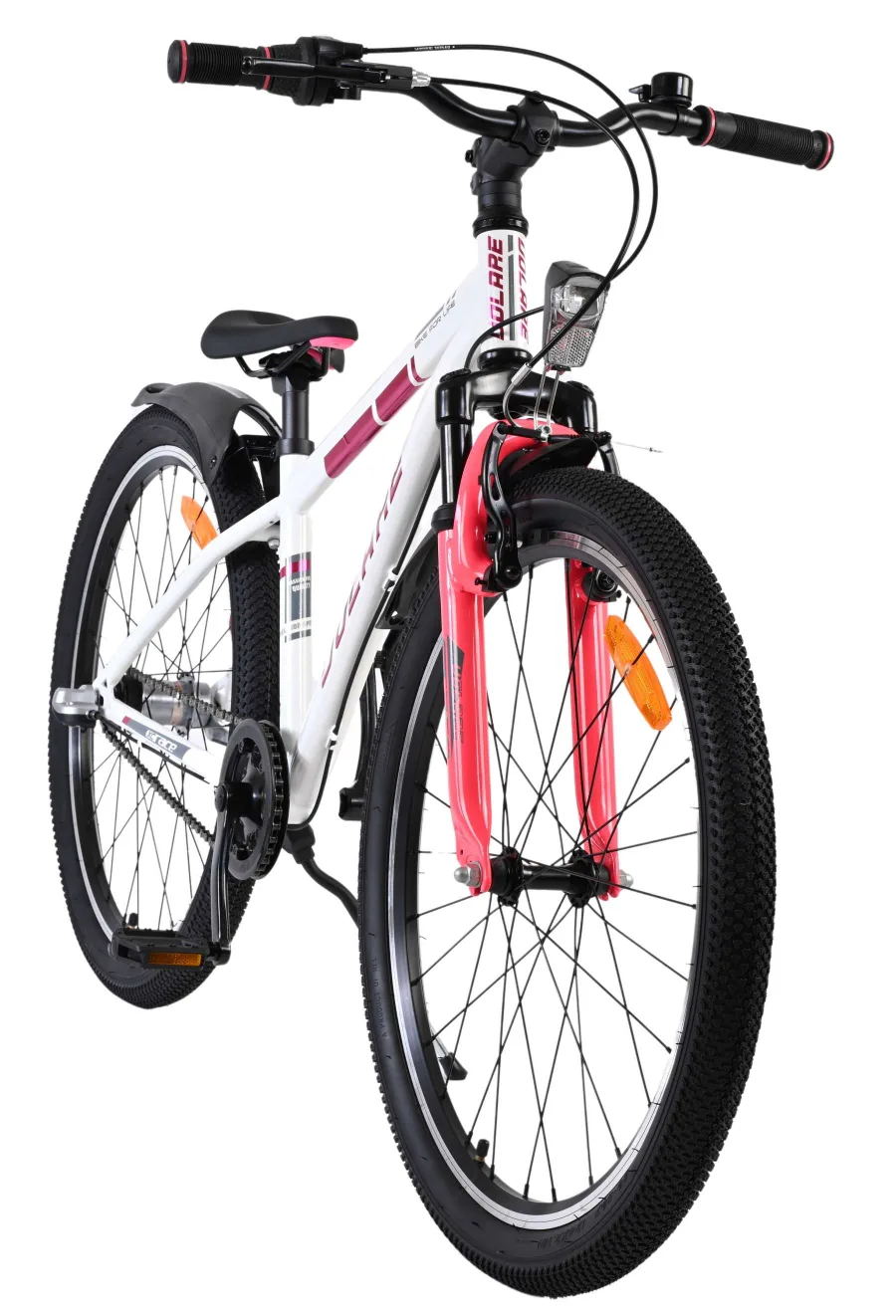 Volare XC Race Kinderfiets – 24 inch – Nexus 3 – Wit/Roze — foto 9