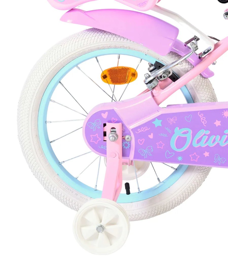 Volare Olivia Kinderfiets – Meisjes – 16 inch – Roze – Twee Handremmen — foto 2