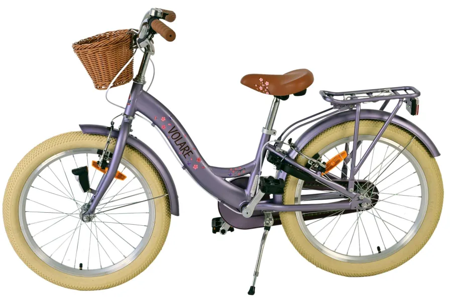 Volare Blossom Kinderfiets – Meisjes – 20 inch – Paars – Twee handremmen — foto 9