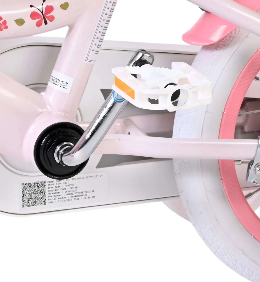 Hello Kitty Kinderfiets – Meisjes – 12 inch – Roze — foto 9