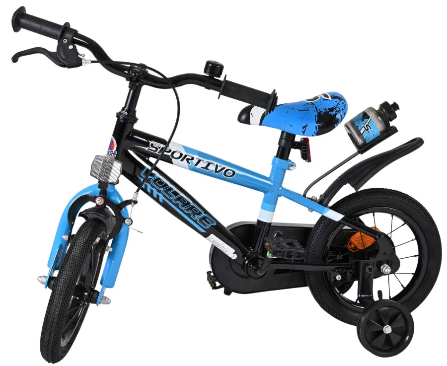 Volare Sportivo Kinderfiets – Jongens – 12 inch – Blauw Zwart — foto 11