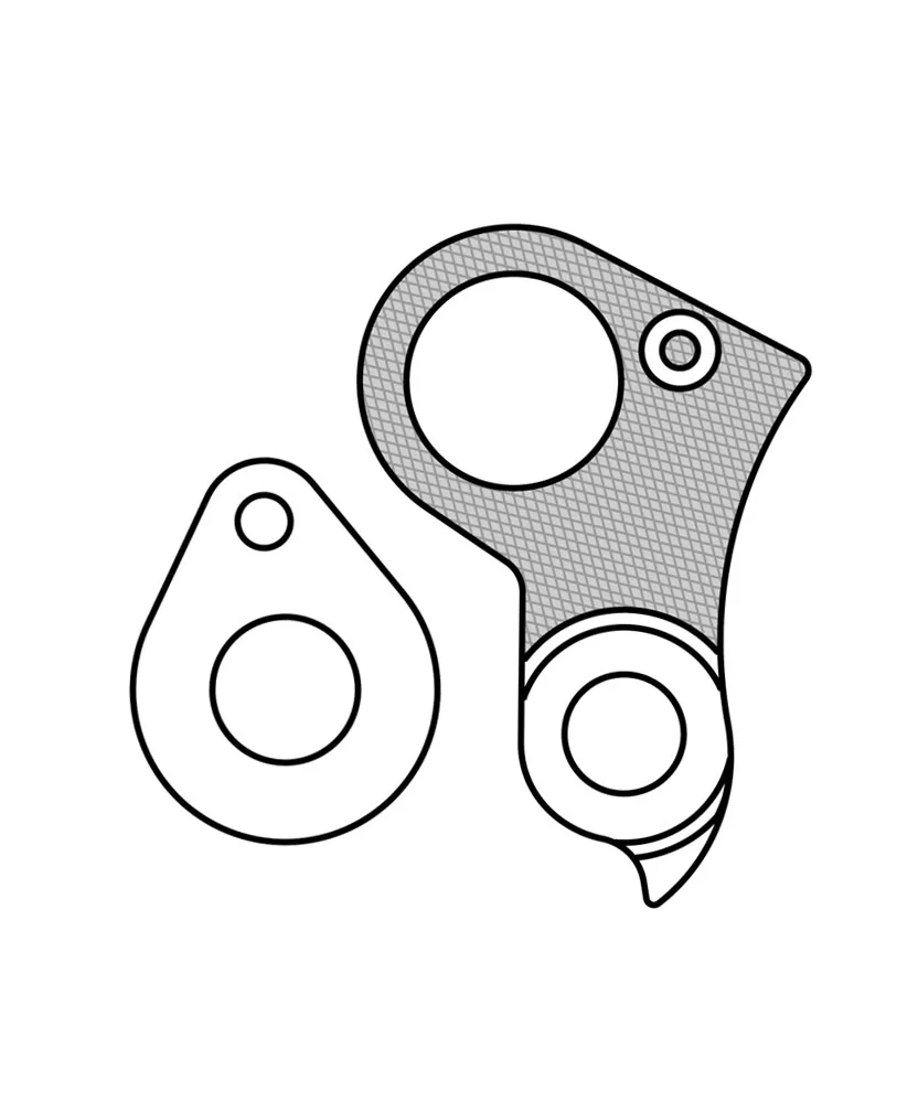 Derailleurpad Marwi GH-176 Cube (hanger + axle cap) — foto 2
