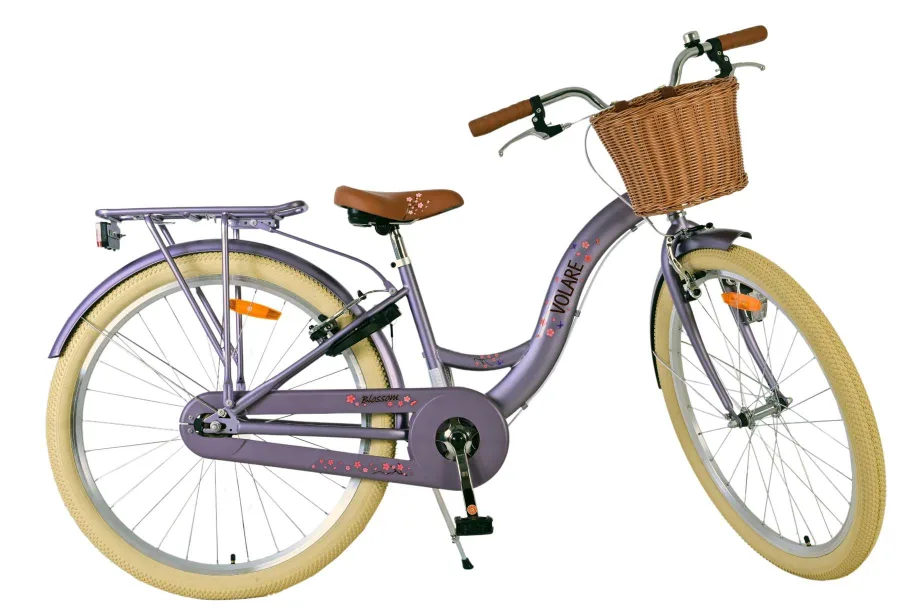 Volare Blossom Kinderfiets - Meisjes - 26 inch - Paars - Twee handremmen — foto 2