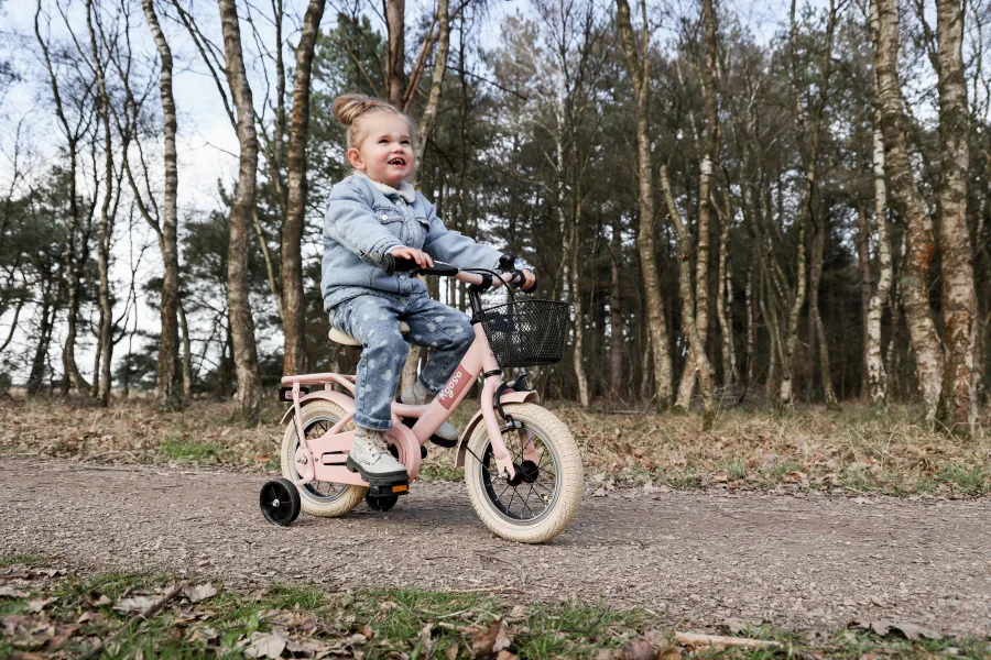 Kinderfiets Kyoso Sparkle 12 inch met remnaaf - mat roze — foto 3