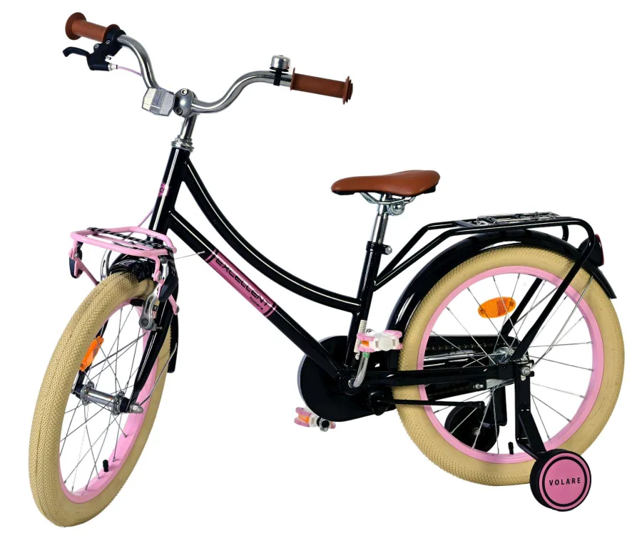 Volare Excellent Kinderfiets – Meisjes – 18 inch – Zwart – 95% afgemonteerd — foto 10