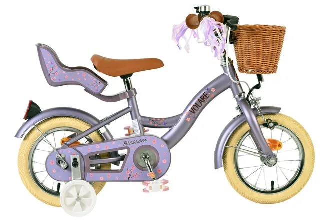 Volare Blossom Kinderfiets – Meisjes – 12 inch – Paars