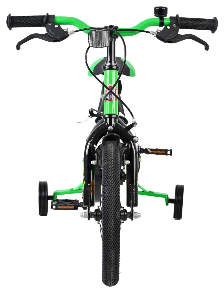Volare Strike Kinderfiets – Jongens – 14 inch – Zwart Groen – Twee handremmen — foto 7