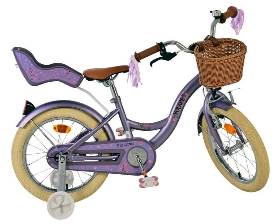 Volare Blossom Kinderfiets – Meisjes – 16 inch – Paars — foto 2