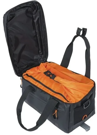 Bagagedragertas Basil Miles Tarpaulin MIK 7 liter  zwart/oranje — foto 9