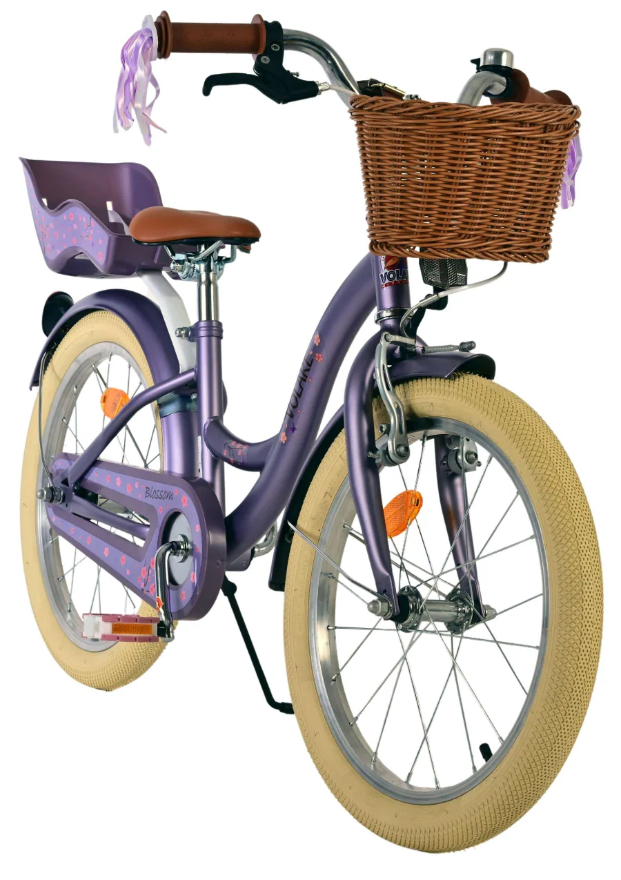 Volare Blossom Kinderfiets – Meisjes – 18 inch – Paars — foto 8