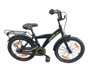 Kinderfiets Bikefun Boost 18 inch met remnaaf - Zwart