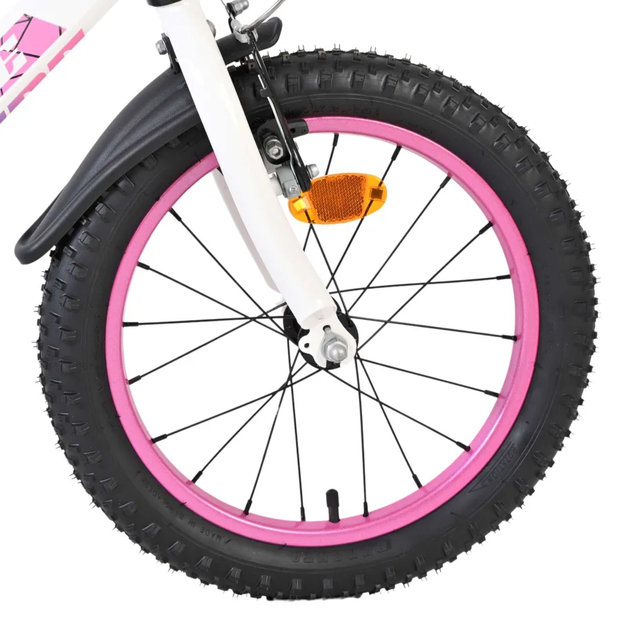 Volare Lily Kinderfiets – Meisjes – 16 inch – Wit Roze Paars — foto 3