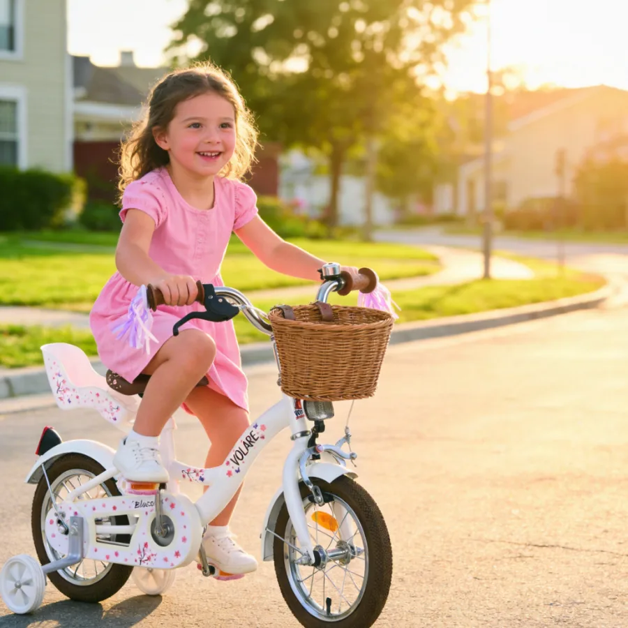 Volare Blossom Kinderfiets – Meisjes – 16 inch – Wit – Twee Handremmen — foto 15