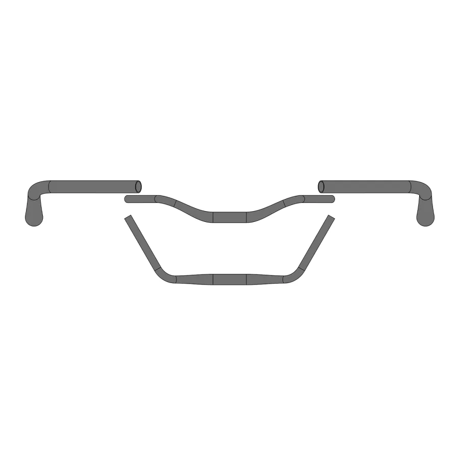 Stuur Ergotec Moon Cruiser ø31,8 x 610 mm - zwart — foto 2
