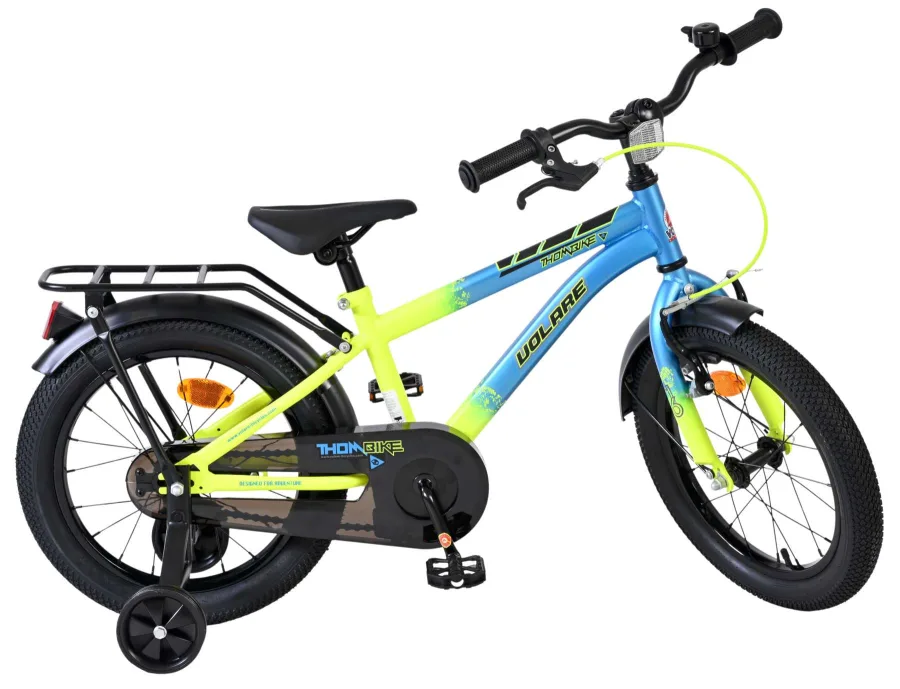 Volare Thombike Kinderfiets – Jongens – 16 inch – Blauw Geel — foto 11