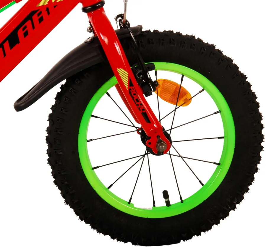 Volare Rocky Kinderfiets – Jongens – 14 inch – Rood – Twee handremmen — foto 9