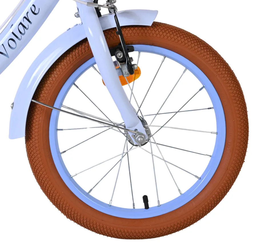 Volare Ashley Kinderfiets - Meisjes - 16 inch - Pastel Blauw- Twee Handremmen — foto 3
