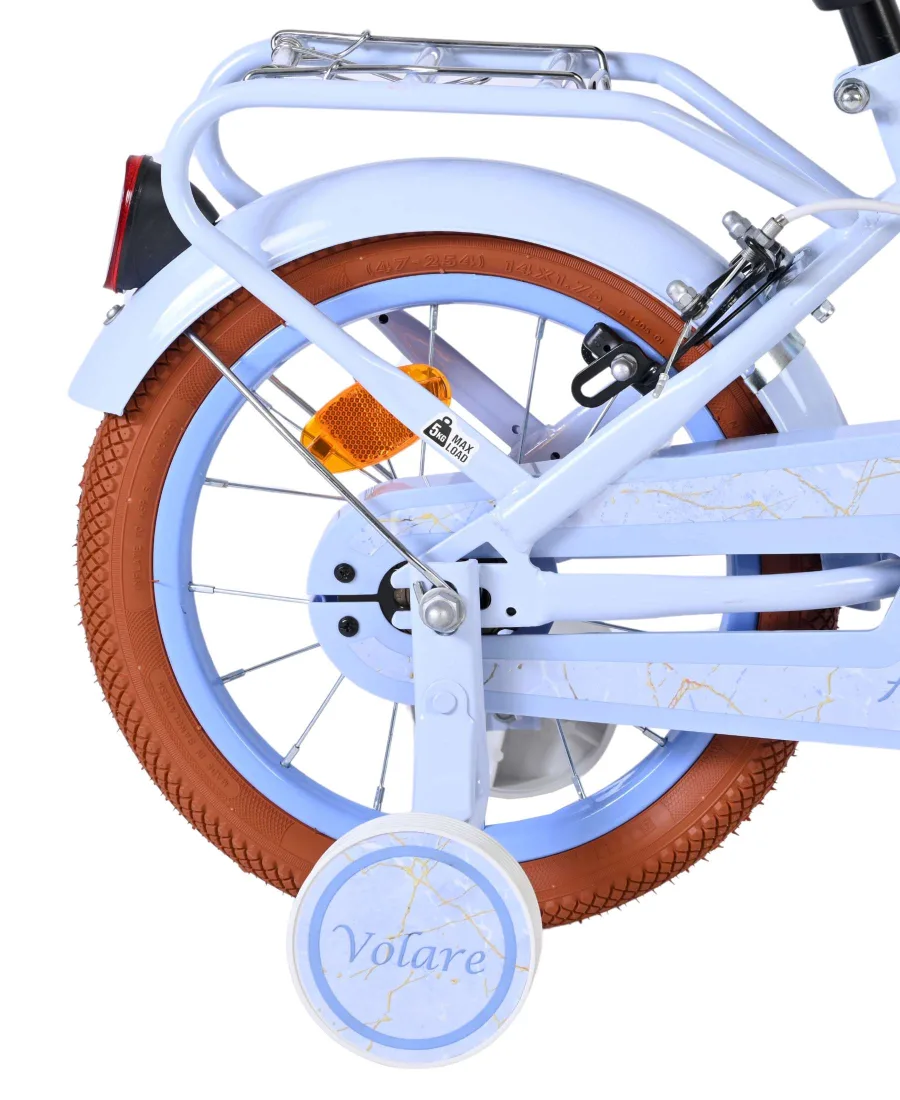 Volare Ashley Kinderfiets – Meisjes – 14 inch – Pastel Blauw – Twee Handremmen — foto 2