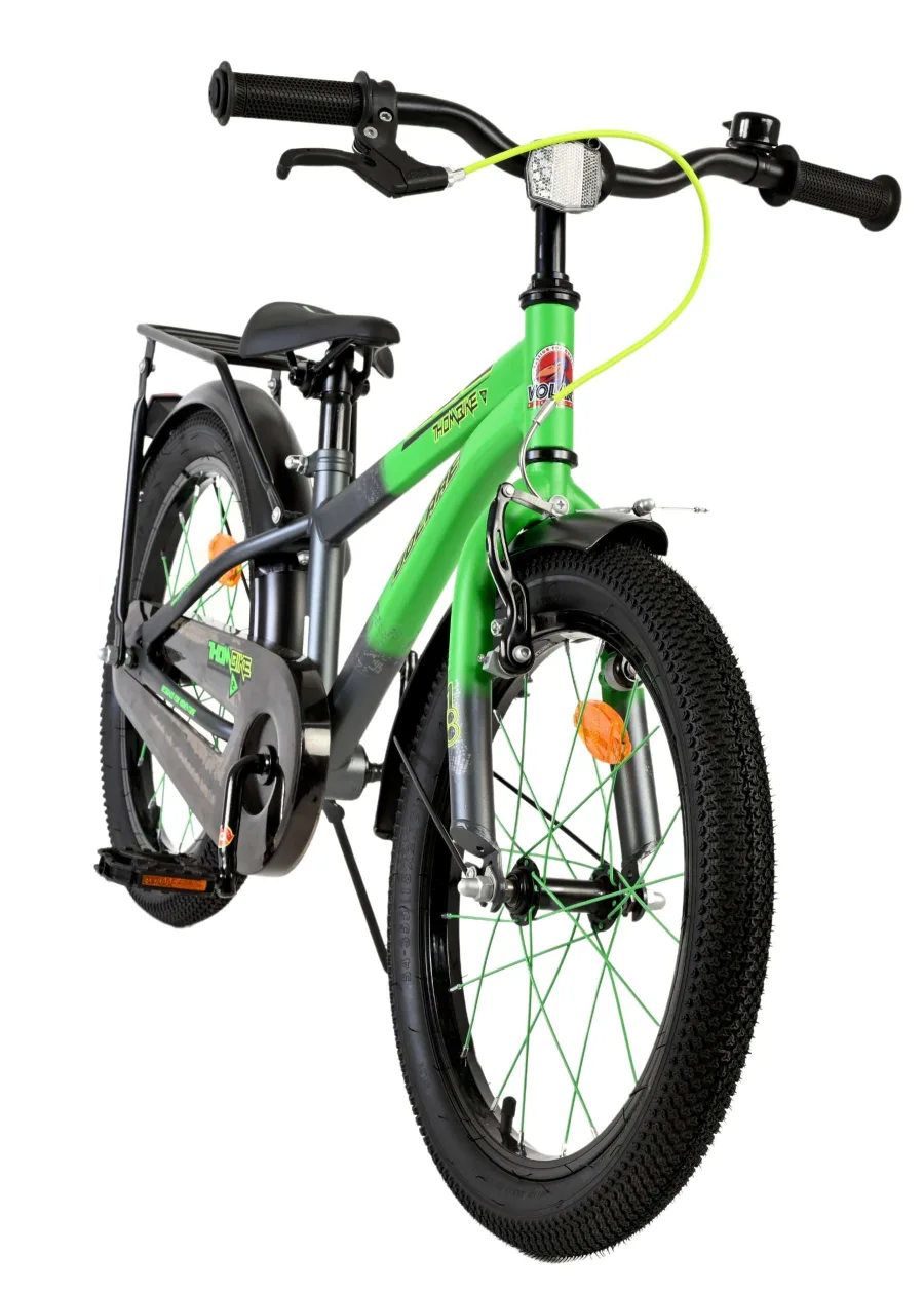 Volare Thombike Kinderfiets – Jongens – 18 inch – Groen Grijs — foto 6
