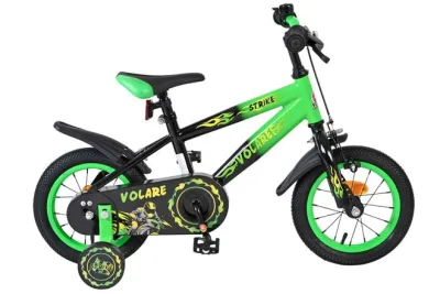 Volare Strike Kinderfiets – Jongens – 12 inch – Zwart Groen