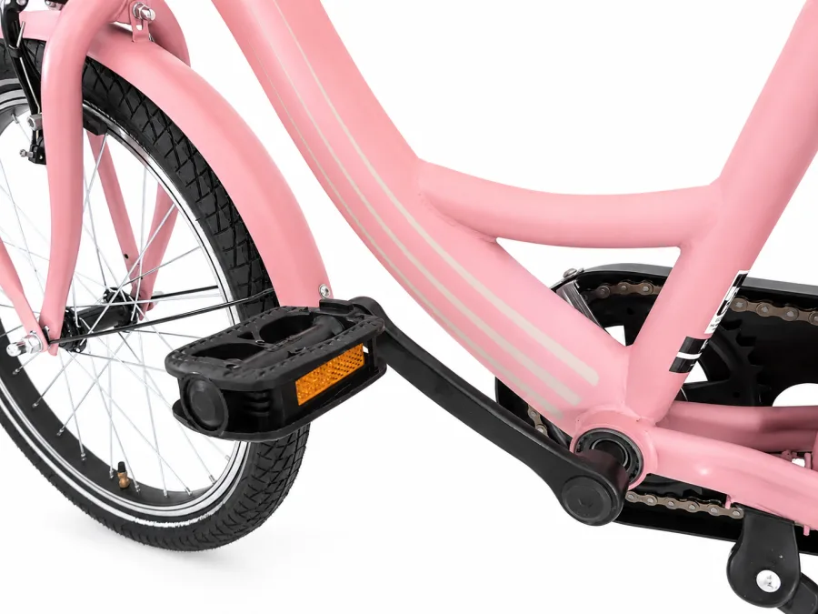 Kinderfiets Kyoso Blossom Mauve 20 inch remnaaf mat roze — foto 8