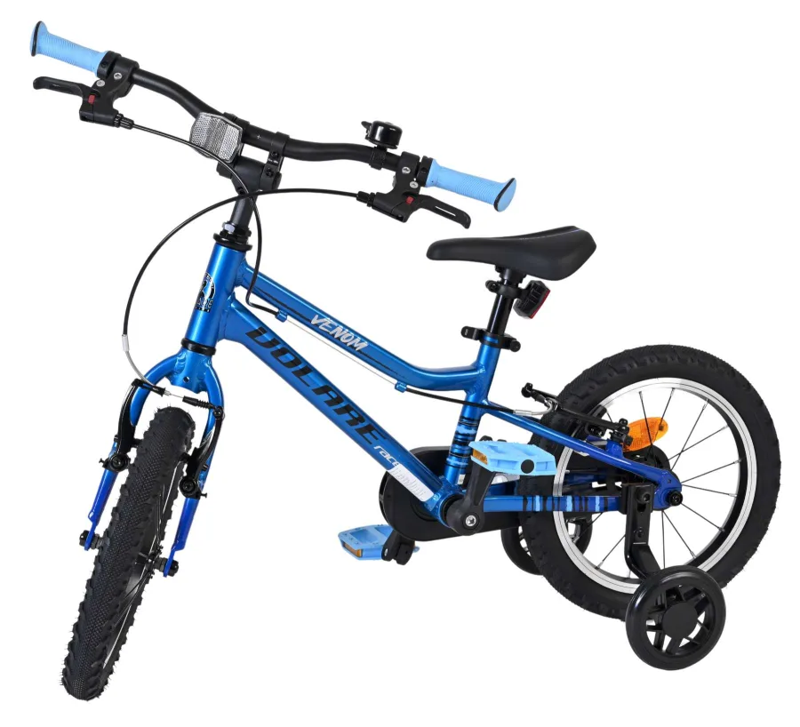 Volare Venom Kinderfiets – Jongens – 14 inch – Blauw – Twee handremmen — foto 10