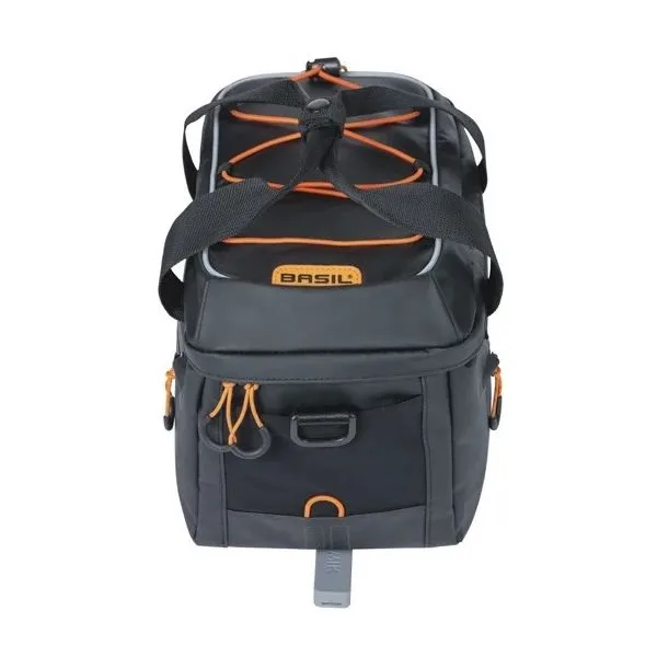 Bagagedragertas Basil Miles Tarpaulin MIK 7 liter  zwart/oranje — foto 3