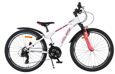 Volare XC Race Kinderfiets – 24 inch – 21 speed – Wit Roze