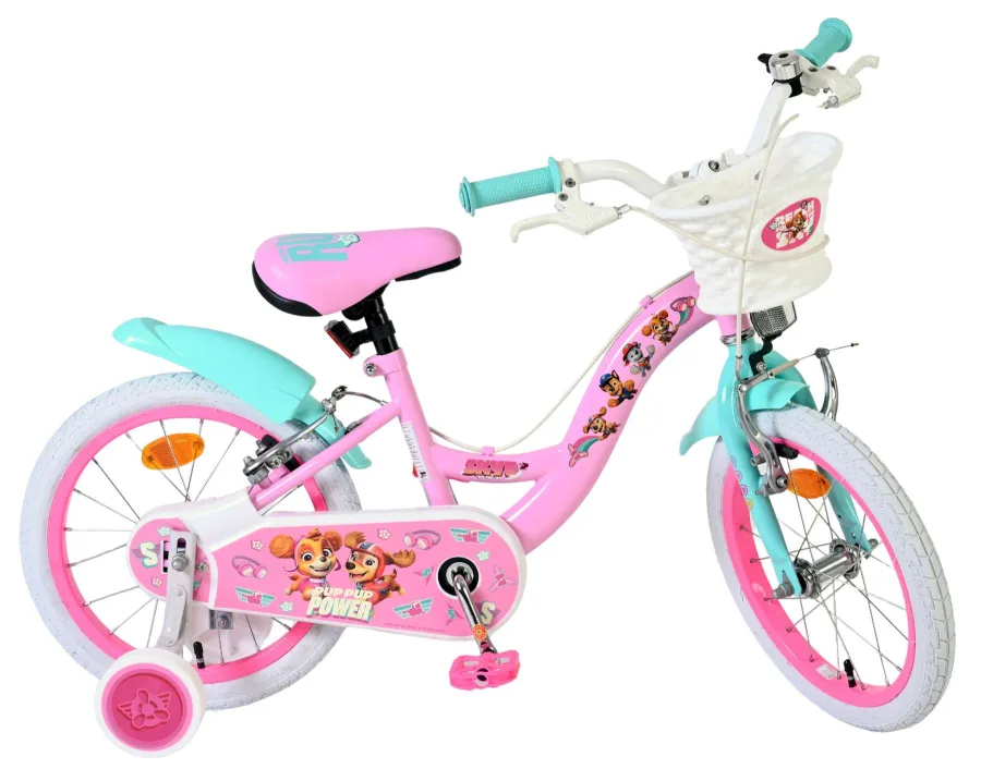 Paw Patrol Kinderfiets – Meisjes – 16 inch – Roze – Twee handremmen — foto 12