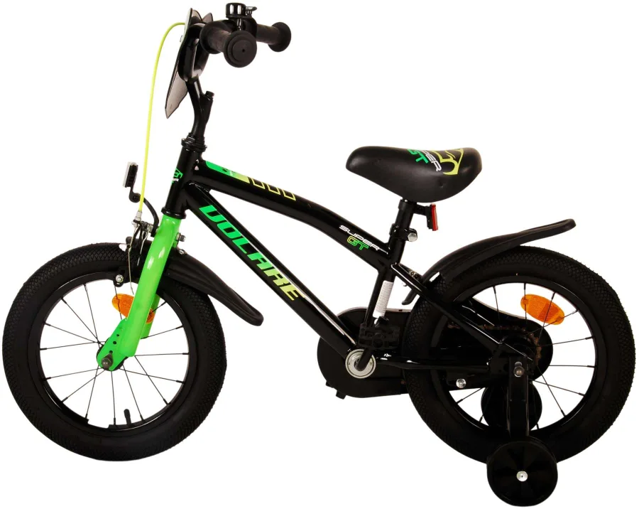 Volare Super GT Kinderfiets – Jongens – 14 inch – Groen – Twee handremmen — foto 5