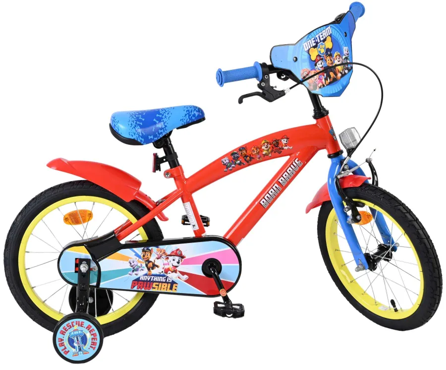 Paw Patrol Kinderfiets – Jongens – 16 inch – Rood Blauw — foto 12