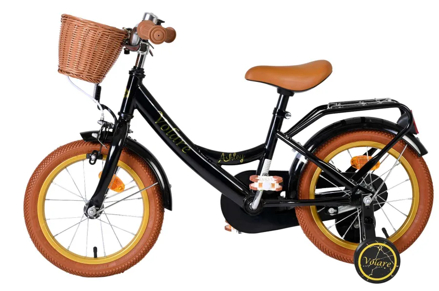 Volare Ashley Kinderfiets – Meisjes – 14 inch – Zwart — foto 9