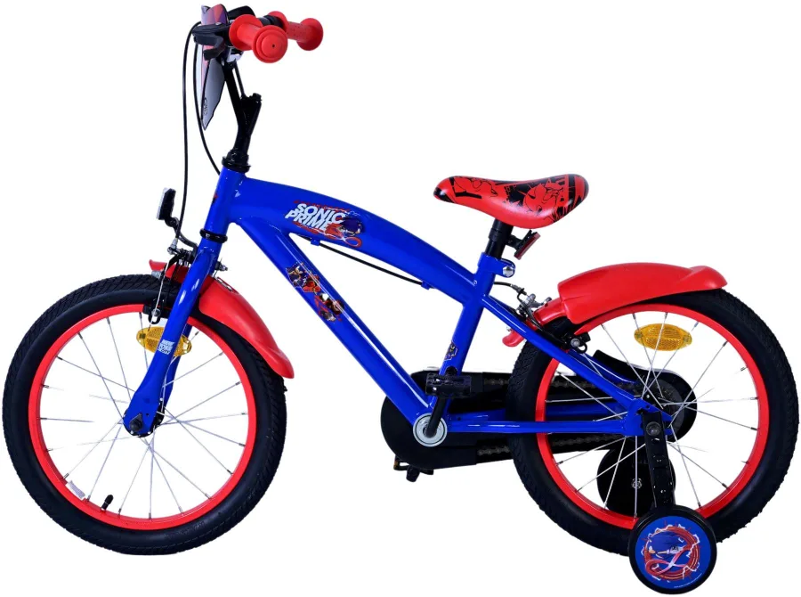 Turbo Crew Kinderfiets – Jongens – 16 inch – Blauw Rood – Twee handremmen — foto 8